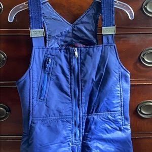 Unisex navy snow/ski bibs